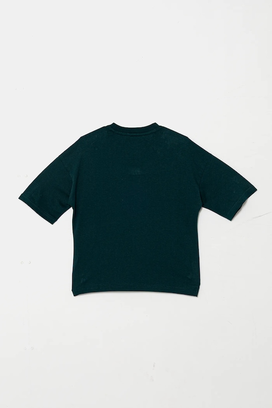 CHLAPEC Dětské bavlněné tričko adidas Originals JV8561 zelená