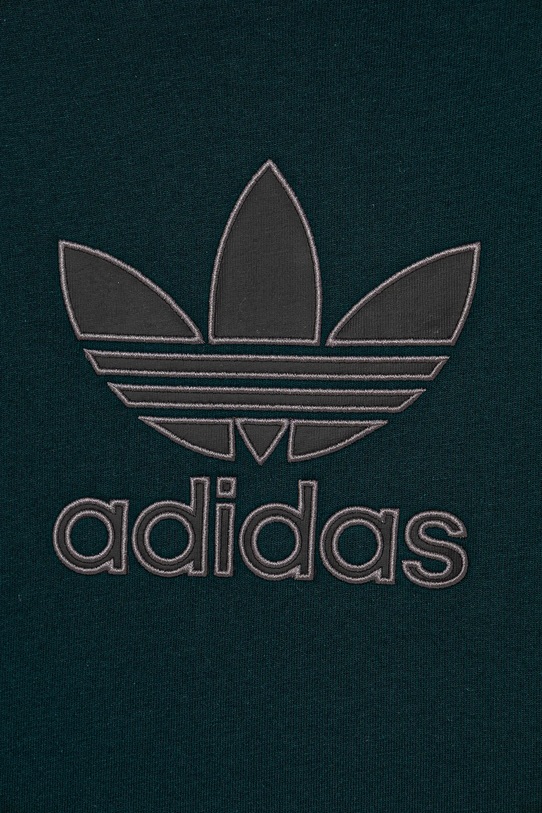 Dětské bavlněné tričko adidas Originals zelená JV8561