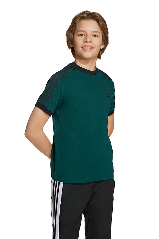 Chłopiec adidas Originals t-shirt bawełniany dziecięcy JV8581 zielony