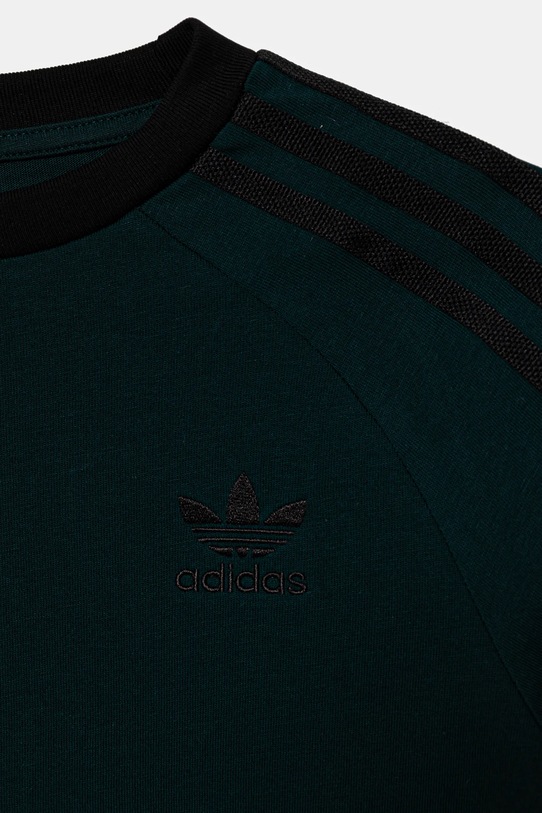 adidas Originals tricou de bumbac pentru copii verde JV8581
