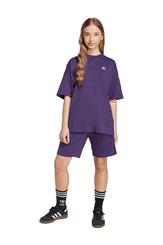 adidas Originals t-shirt in cotone JX2761 violetto
