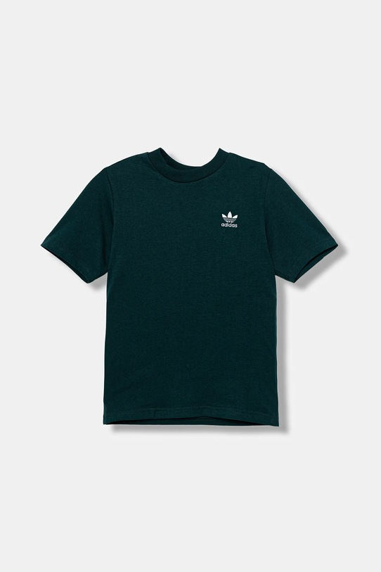 Detské bavlnené tričko adidas Originals bavlna zelená JY4987