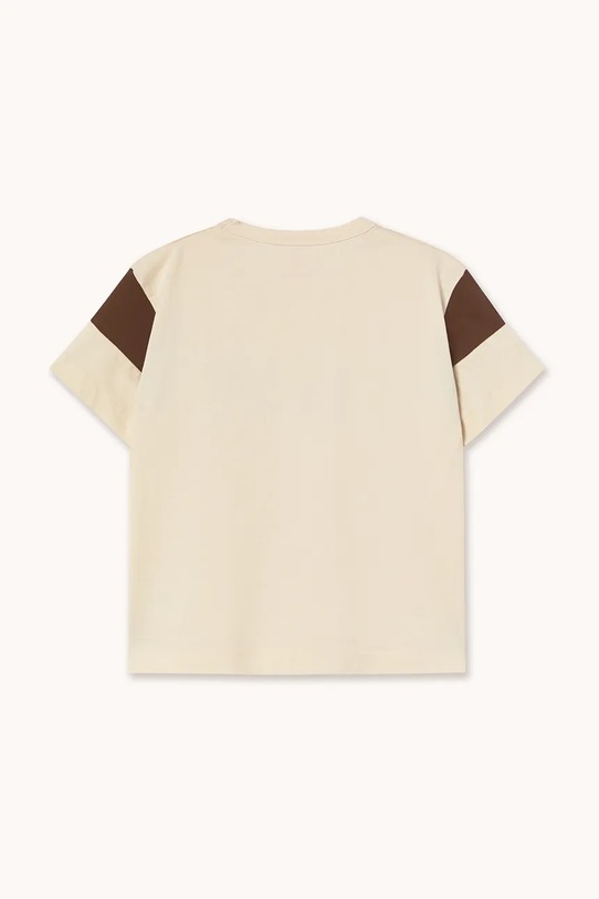 Băieți Tinycottons tricou de bumbac pentru copii TINY COLOR BLOCK TEE AW25.264 bej