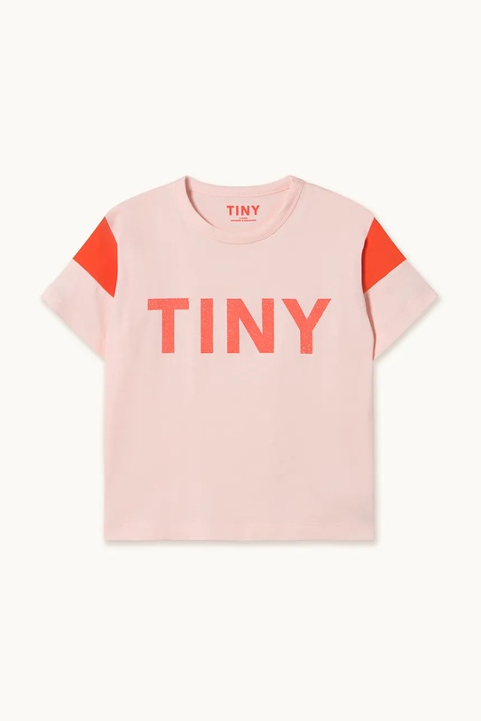 Tinycottons t-shirt bawełniany dziecięcy TINY COLOR BLOCK TEE AW25.264 różowy AW25