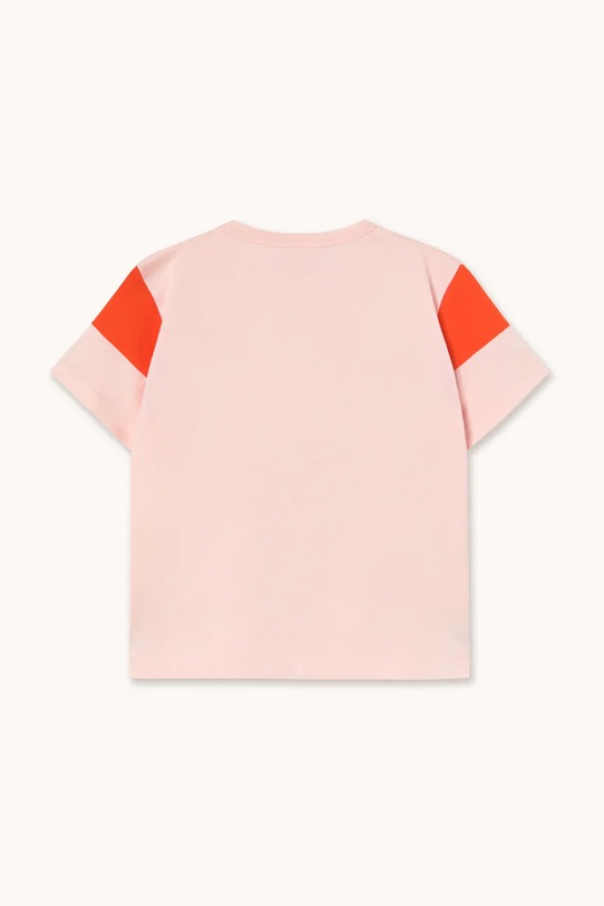 Chłopiec Tinycottons t-shirt bawełniany dziecięcy TINY COLOR BLOCK TEE AW25.264 różowy