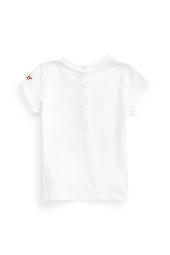 Polo Ralph Lauren t-shirt bawełniany niemowlęcy 310844732001 biały AW25