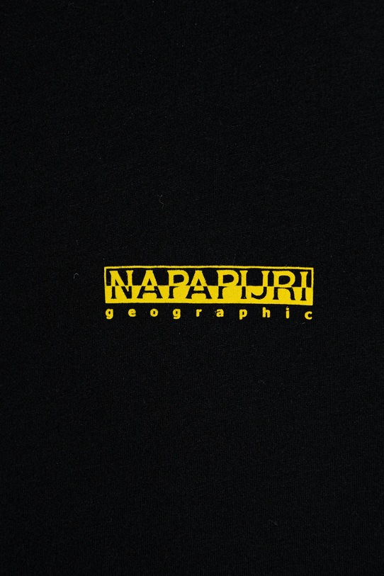 Мальчик Детская хлопковая футболка Napapijri S-ADIGE NP0A88ZWF0X1.98.128 чёрный