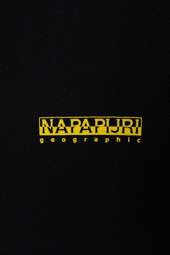Мальчик Детская хлопковая футболка Napapijri S-ADIGE NP0A88ZWF0X1.134.172 чёрный
