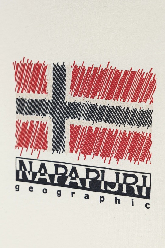 Κοριτσίστικα Παιδικό βαμβακερό μπλουζάκι Napapijri S-ADIGE NP0A88ZWF0Z1.98.128 μπεζ