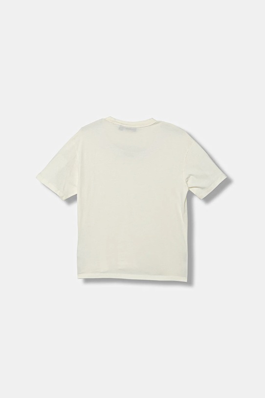 Napapijri t-shirt bawełniany dziecięcy S-PRIMIERO NP0A88ZY2061.134.172 beżowy AW25
