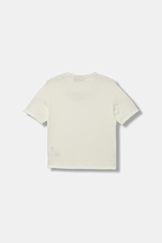 Napapijri t-shirt bawełniany dziecięcy S-PRIMIERO NP0A88ZY2061.98.128 beżowy AW25