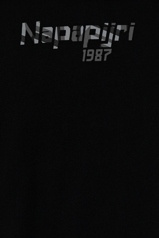 Chłopiec Napapijri t-shirt bawełniany dziecięcy S-PRIMIERO NP0A88ZY9411.98.128 czarny