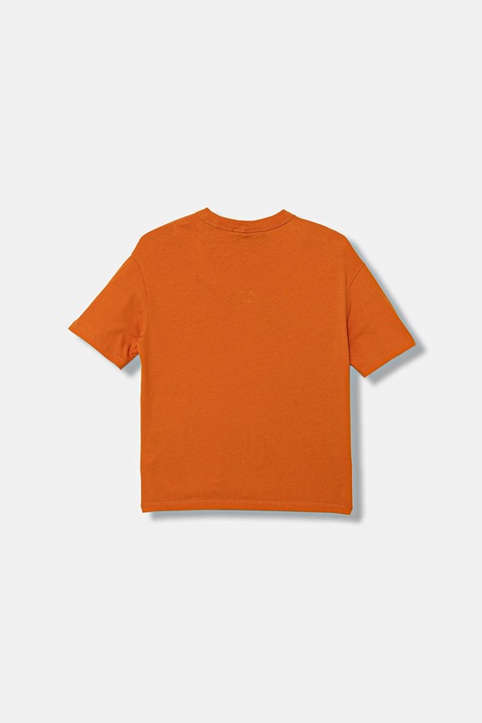 Napapijri t-shirt bawełniany dziecięcy S-PRIMIERO NP0A88ZYA681.98.128 pomarańczowy AW25