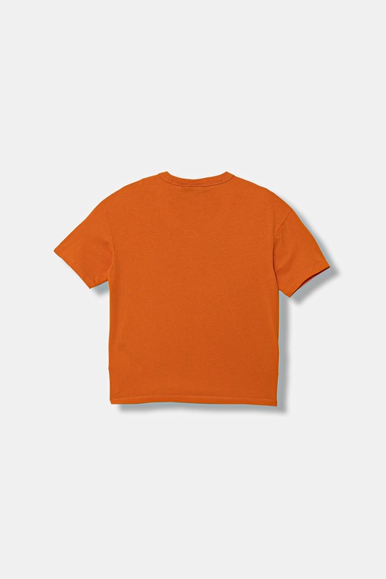 Napapijri t-shirt bawełniany dziecięcy S-PRIMIERO NP0A88ZYA681.134.172 pomarańczowy AW25