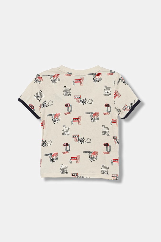 Puma t-shirt bawełniany dziecięcy LITTLE RUNNERS AOP Tee PS 688476. beżowy AW25