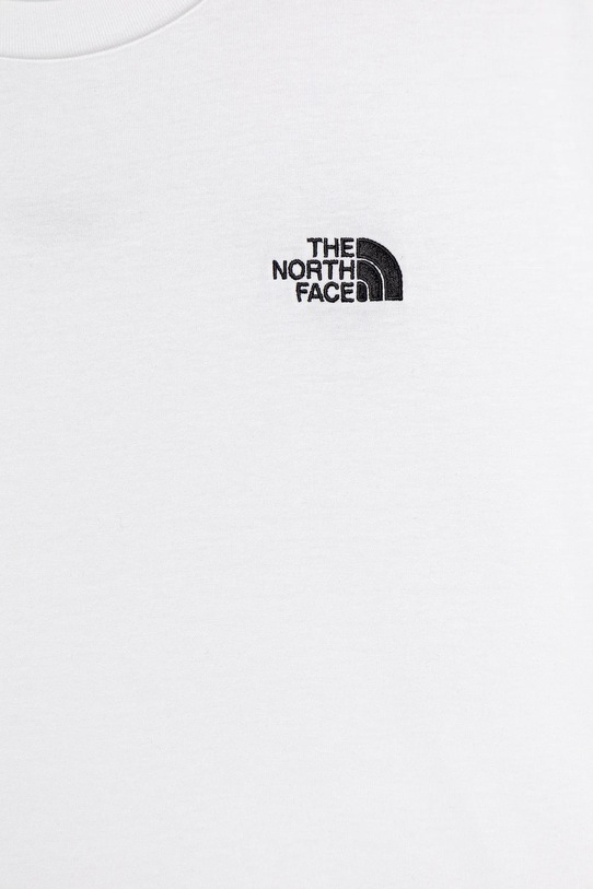 Băieți The North Face tricou de bumbac pentru copii TEEN ESSENTIAL OVERSIZE SS TEE NF0A8EFPFN41 alb