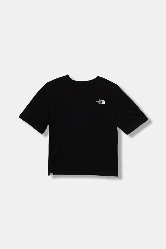 Παιδικό βαμβακερό μπλουζάκι The North Face TEEN ESSENTIAL OVERSIZE SS TEE NF0A8EFPJK31 μαύρο AW25