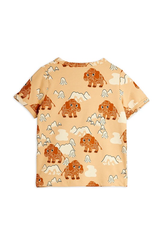 Mini Rodini t-shirt dziecięcy Mammoths 25720103 beżowy AW25