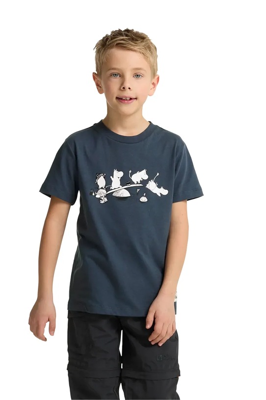 Jack Wolfskin t-shirt bawełniany dziecięcy MOOMIN T-SHIRT K A65461
