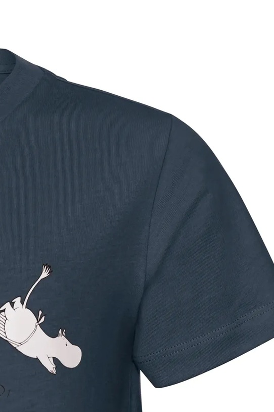 Jack Wolfskin t-shirt bawełniany dziecięcy MOOMIN T-SHIRT K A65461 granatowy