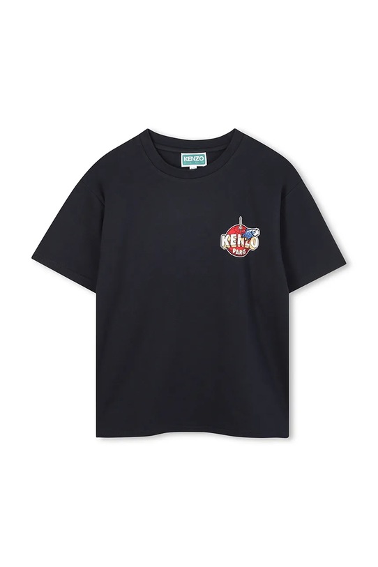 Παιδικό βαμβακερό μπλουζάκι Kenzo Kids K61492 σκούρο μπλε AW25