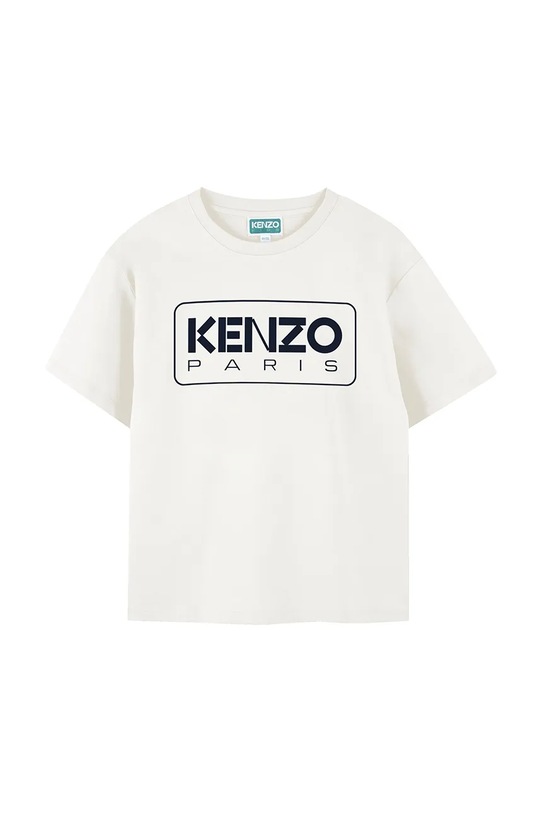Kenzo Kids t-shirt bawełniany dziecięcy nadruk biały K61494.162