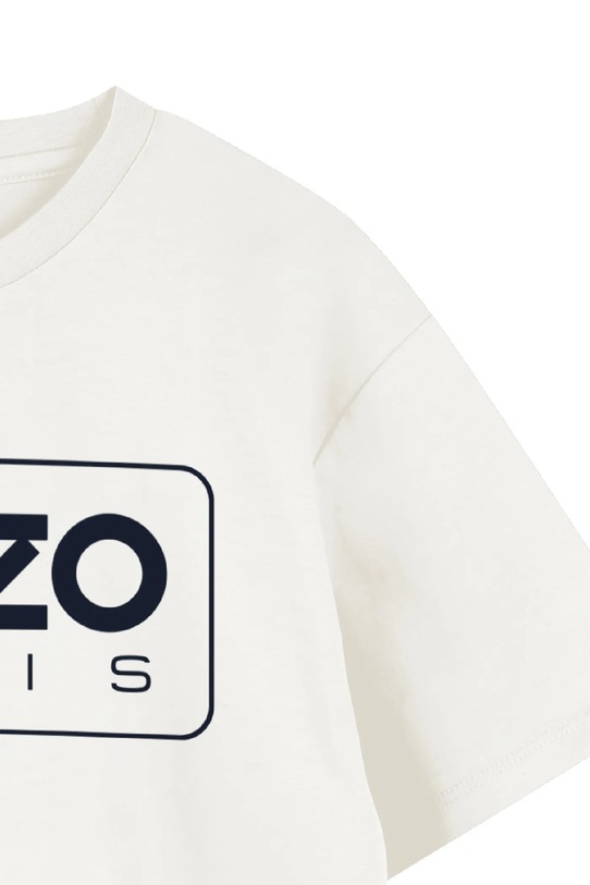 Chłopiec Kenzo Kids t-shirt bawełniany dziecięcy K61494.162 biały