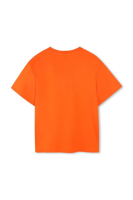 Kenzo Kids t-shirt bawełniany dziecięcy K61505.162 pomarańczowy AW25