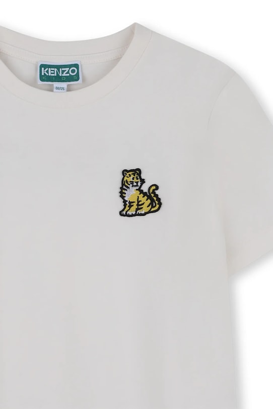 Chłopiec Kenzo Kids t-shirt bawełniany dziecięcy K61506.114.150 biały