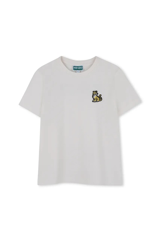 Kenzo Kids t-shirt bawełniany dziecięcy nadruk biały K61506.162