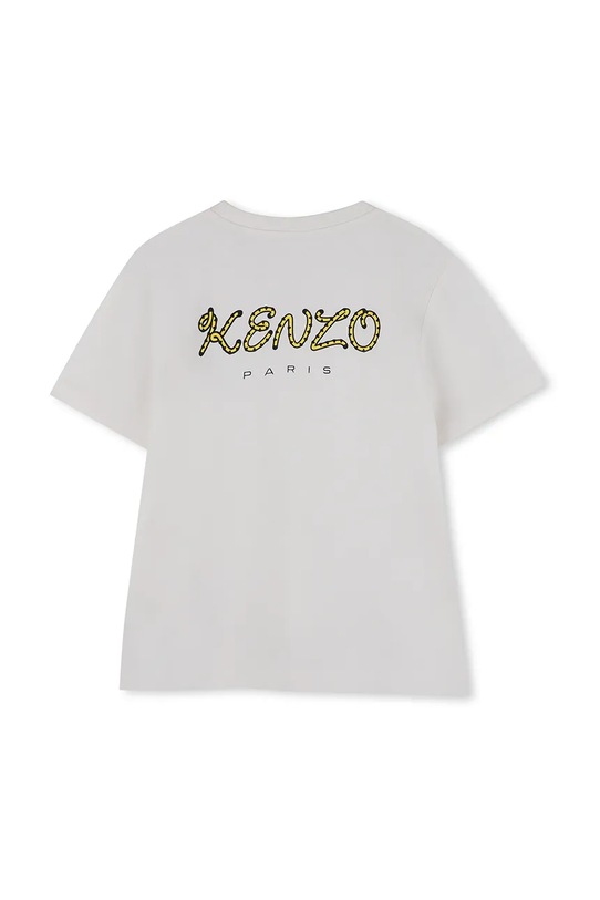 Kenzo Kids t-shirt bawełniany dziecięcy K61506.162 biały AW25