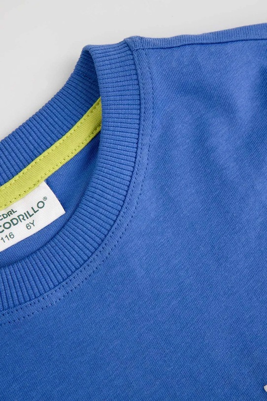 Coccodrillo t-shirt bawełniany dziecięcy niebieski ZC5143203ABK