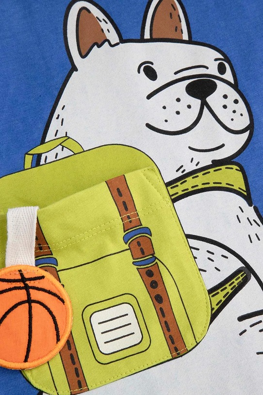 Coccodrillo t-shirt bawełniany dziecięcy ZC5143203ABK niebieski
