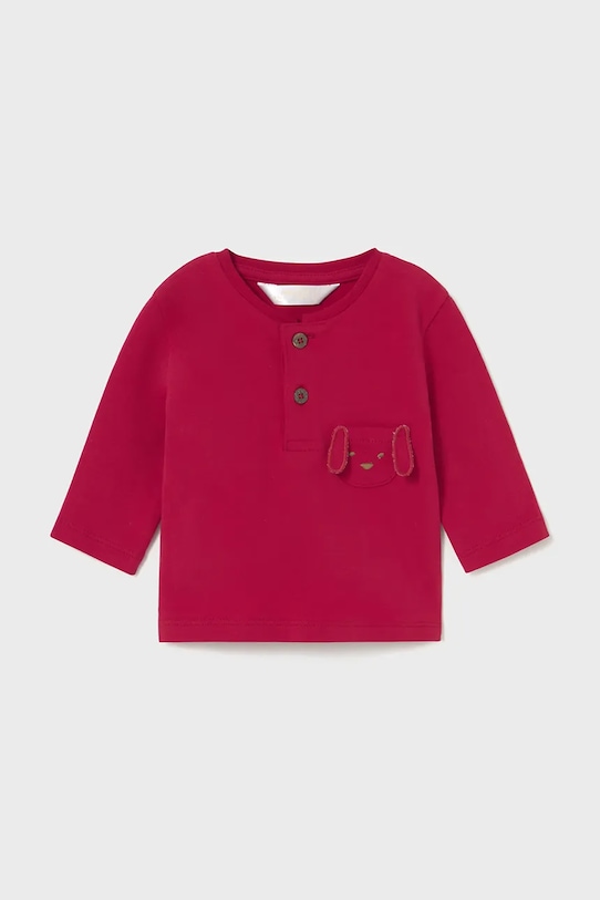 Kojenecké tričko s dlouhým rukávem Mayoral Newborn 2-pack 2056.1N.Newborn.9BYA červená AW25