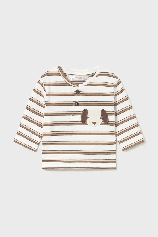 Mayoral Newborn longsleeve niemowlęcy 2-pack 2056.1N.Newborn.9BYA brązowy AW25