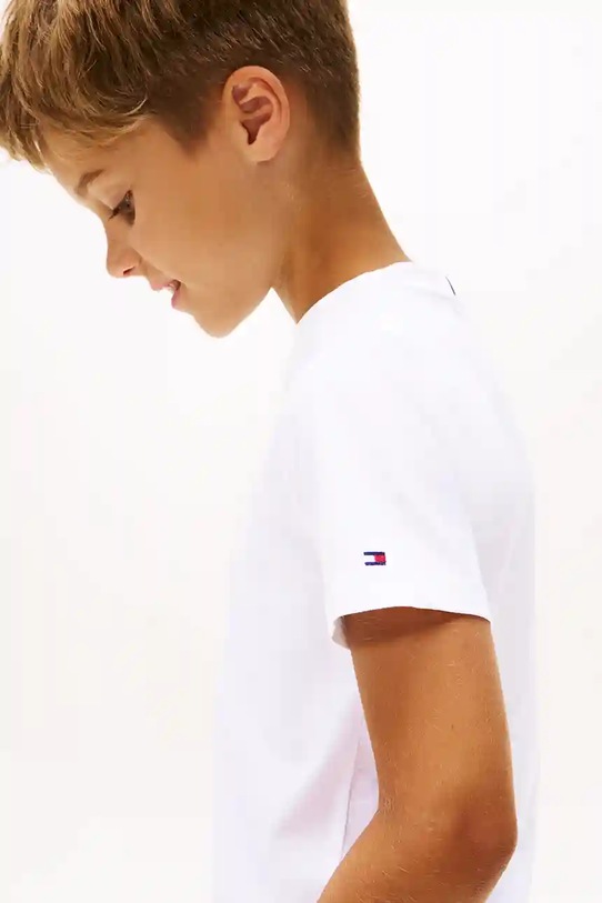 Tommy Hilfiger t-shirt bawełniany dziecięcy KS0KS00661.92.122.9BYA biały