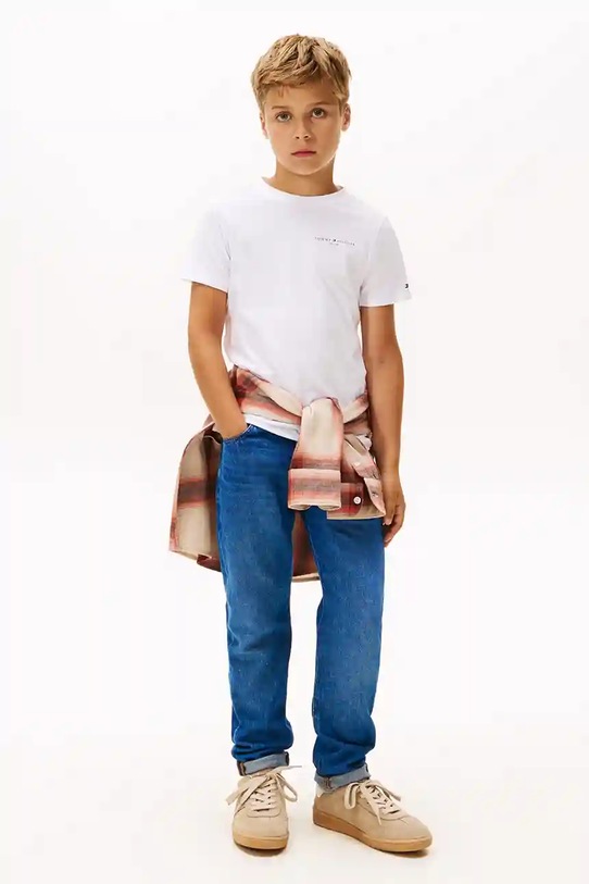 Tommy Hilfiger t-shirt bawełniany dziecięcy KS0KS00661.92.122.9BYA