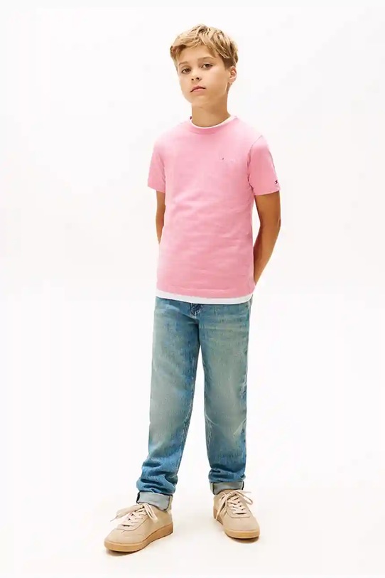 Tommy Hilfiger t-shirt bawełniany dziecięcy KS0KS00661.128.176.9BYA