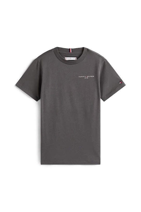 Dětské bavlněné tričko Tommy Hilfiger KS0KS00661.128.176.9BYA černá AW25