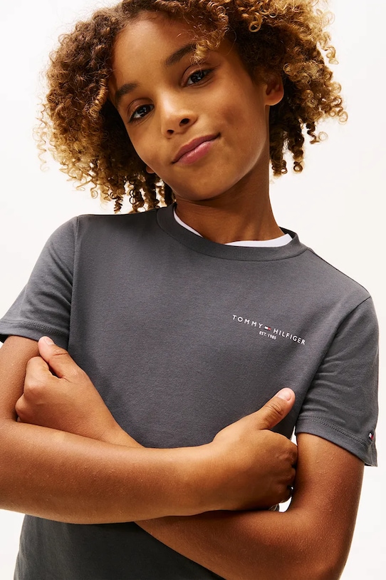 Dětské bavlněné tričko Tommy Hilfiger KS0KS00661.128.176.9BYA