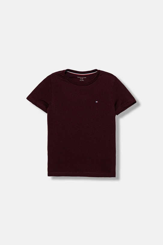 Chłopiec Tommy Hilfiger t-shirt bawełniany dziecięcy 2-pack UK0UK00073.9BYA bordowy