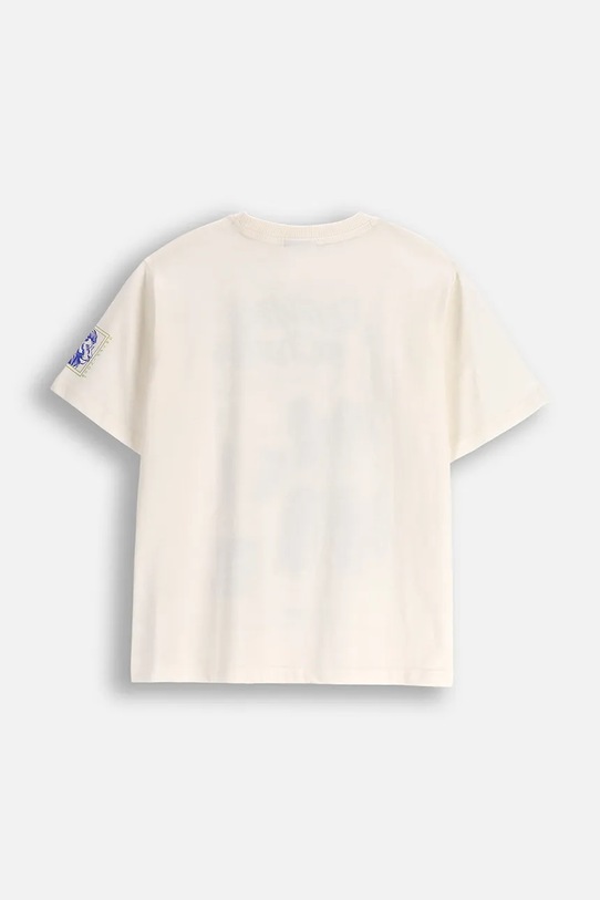 Chłopiec Coccodrillo t-shirt bawełniany dziecięcy ZC5143201LBW beżowy