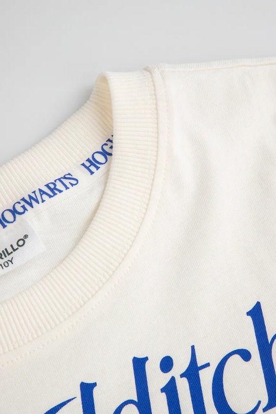 Coccodrillo t-shirt bawełniany dziecięcy beżowy ZC5143201LBW