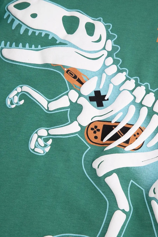Coccodrillo t-shirt bawełniany dziecięcy zielony ZC5143201XBK