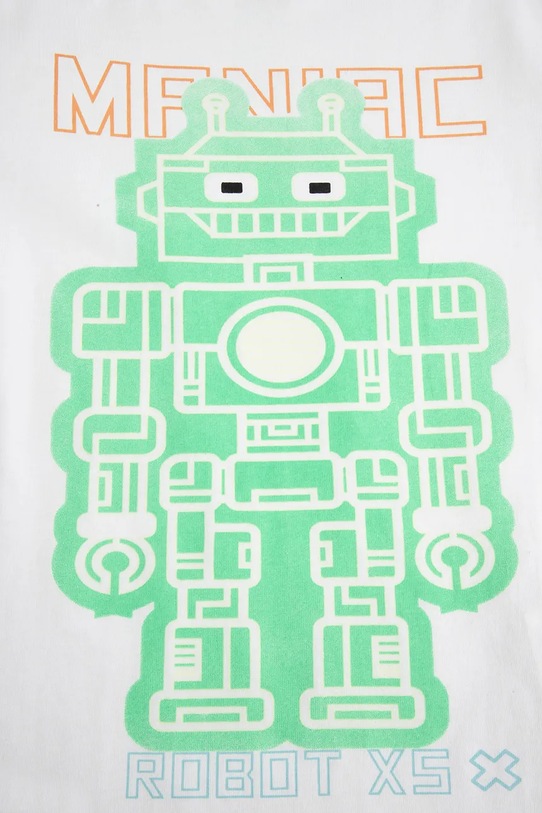Coccodrillo t-shirt bawełniany dziecięcy biały ZC5143202XBK