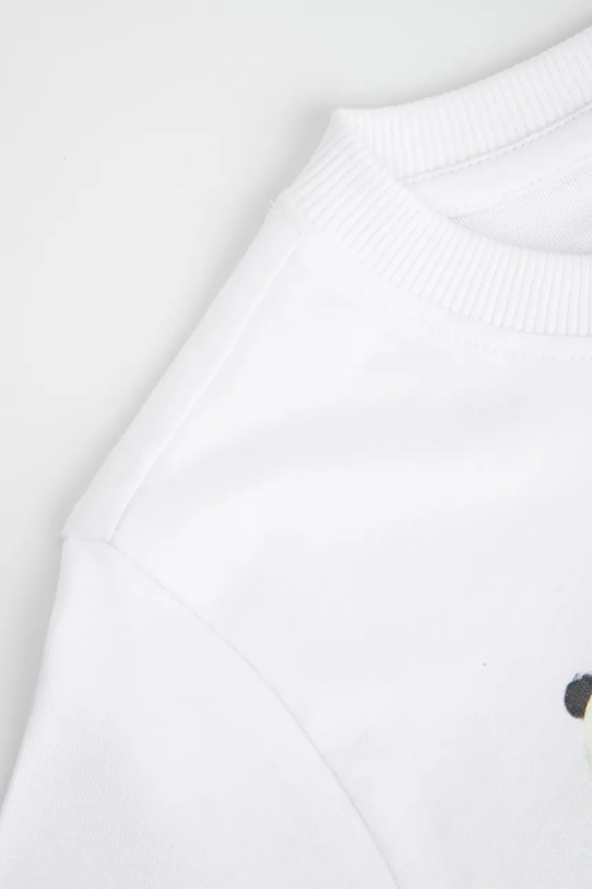 Chłopiec Coccodrillo t-shirt bawełniany dziecięcy ZC5143210LBD biały