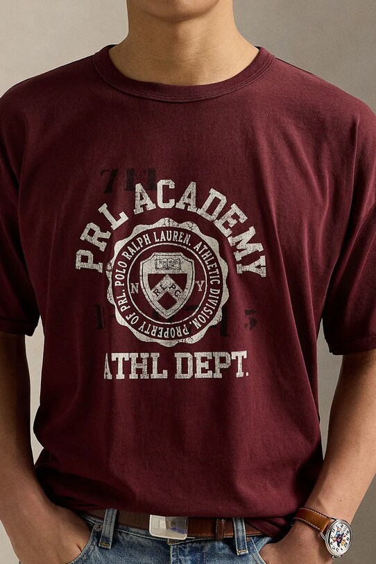 Polo Ralph Lauren t-shirt burgundia 710971836