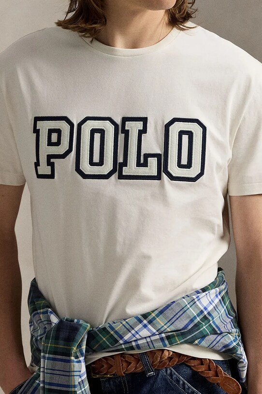 Polo Ralph Lauren pamut póló fehér 710972663
