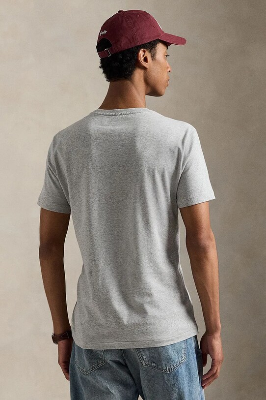 Polo Ralph Lauren t-shirt bawełniany 710978032 szary AW25