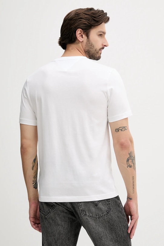 Ruházat Tommy Hilfiger pamut póló MW0MW40324 fehér